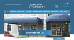 Desktop Screenshot of discountawningsinc.com